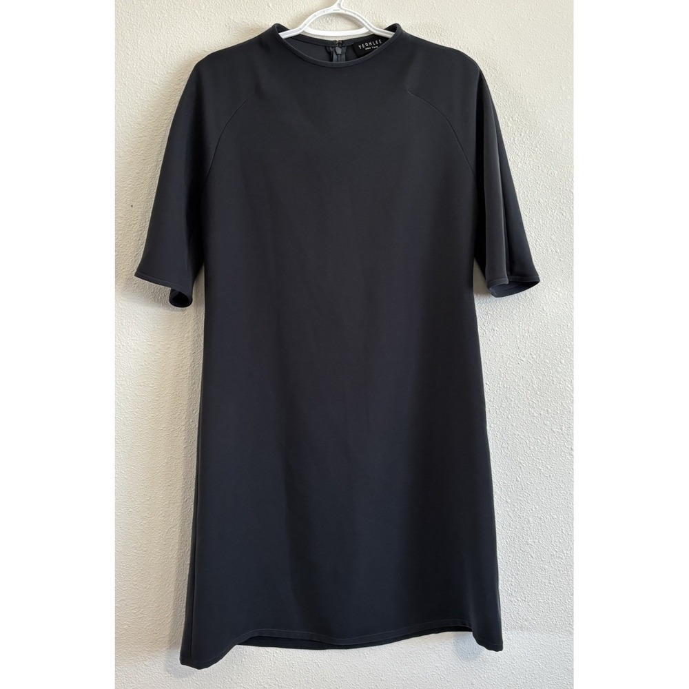 Yeohlee New York Size 4 Dark Charcoal Gray Microfiber Shift Dress